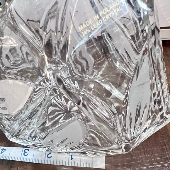 Godinger Dublin Collection Triangular Crystal Whiskey Liquor Decanter 61 ml - Picture 7 of 8